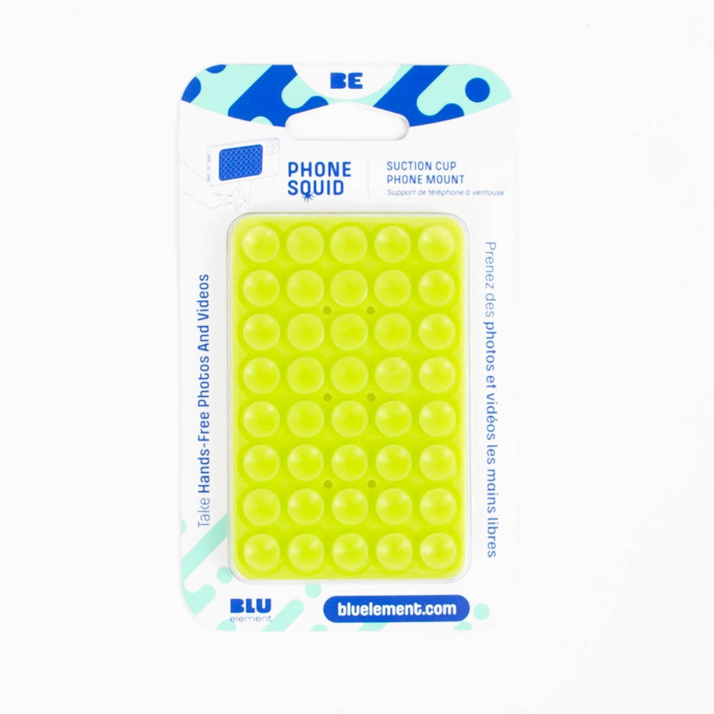 Smartphone Accessories, Tech, Blu Element, PhoneSquid, Suction Cup, Phone Mount, 983401, Lime Green